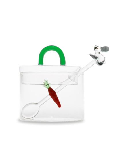 WD LIFESTYLE ZUCCHERIERA CON CUCCHIAIO E DECORI 300 ML