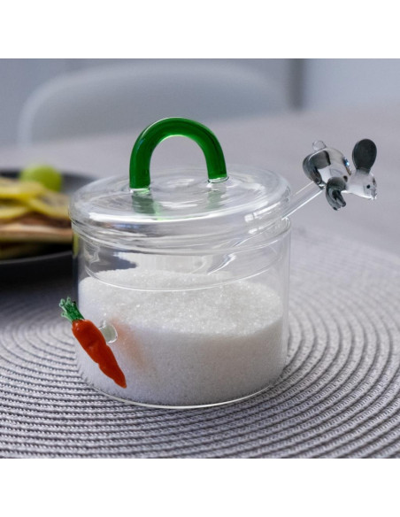 WD LIFESTYLE ZUCCHERIERA CON CUCCHIAIO E DECORI 300 ML