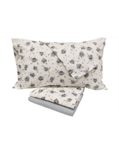 MAÈ COMPLETO LENZUOLA MATRIMONIALE IN FLANELLA - OXFORD