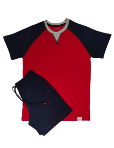 JAMAS PIGIAMA UOMO GIROCOLLO MEZZA MANICA E PANTALONE CORTO