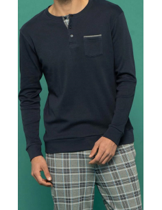 NOIDINOTTE PIGIAMA UOMO SERAFINO MANICA LUNGA E PANTALONE... 2