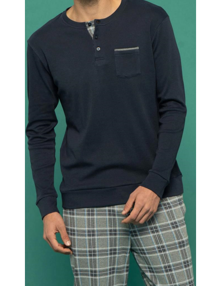 NOIDINOTTE PIGIAMA UOMO SERAFINO MANICA LUNGA E PANTALONE LUNGO