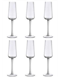 EVVIVA SET 6 CALICI FLUTE 22 CL - REALE