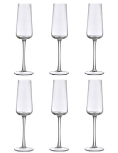 EVVIVA SET 6 CALICI FLUTE 22 CL - REALE 2