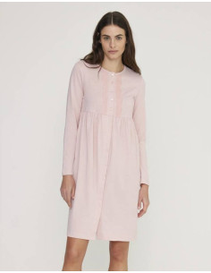 NOIDINOTTE CAMICIA DA NOTTE DONNA MANICA LUNGA APERTA - LILY