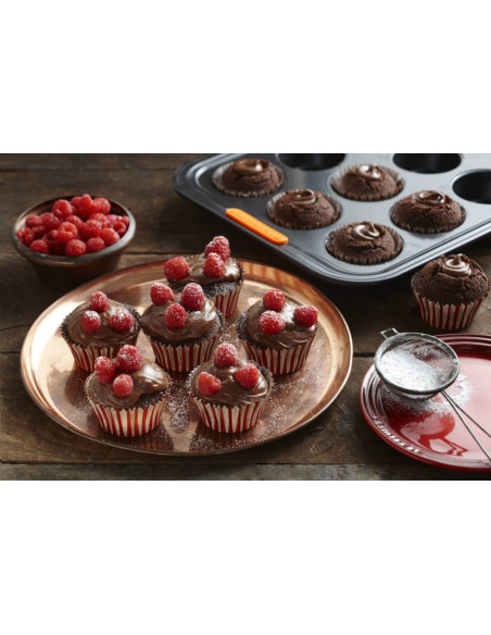 LE CREUSET STAMPO 12 MUFFIN ANTIADERENTE