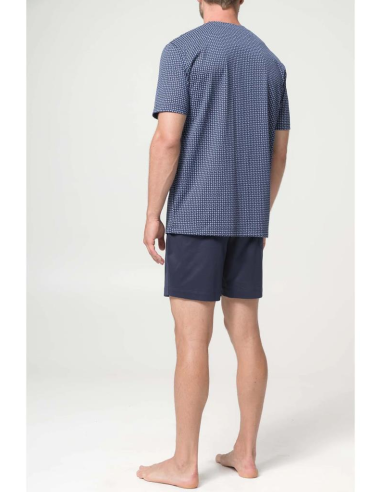 JULIPET PIGIAMA UOMO APERTO MEZZA MANICA E...