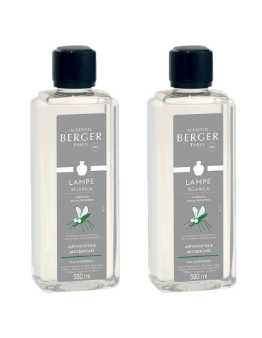 MAISON BERGER SET 2 FLACONI ANTIZANZARE 500 ML...