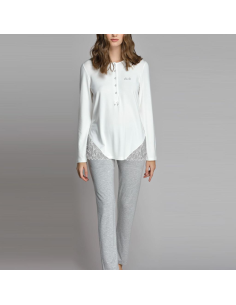 LIU JO PIGIAMA DONNA SERAFINO MANICA LUNGA E PANTALONE...