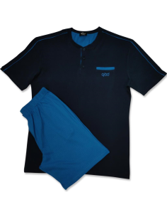 QBO PIGIAMA UOMO SERAFINO MEZZA MANICA E PANTALONE CORTO