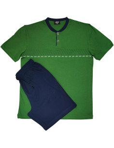 QBO PIGIAMA UOMO SERAFINO MEZZA MANICA E PANTALONE CORTO