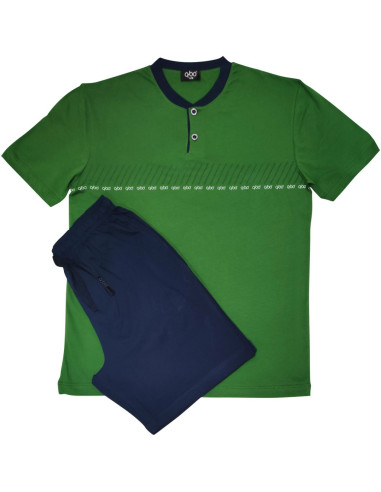 QBO PIGIAMA UOMO SERAFINO MEZZA MANICA E...