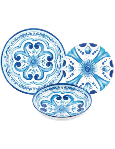 GUZZINI SERVIZIO PIATTI 18 PEZZI - BLUES