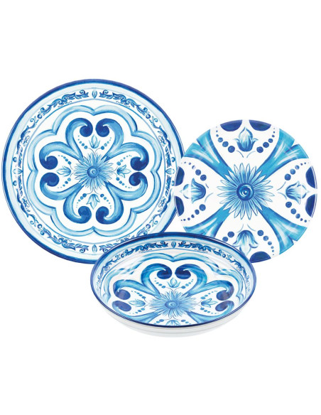 GUZZINI SERVIZIO PIATTI 18 PEZZI - BLUES