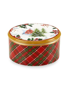 FADE SCATOLA NATALIZIA CON COPERCHIO 21 X H10 CM - SCOTTISH