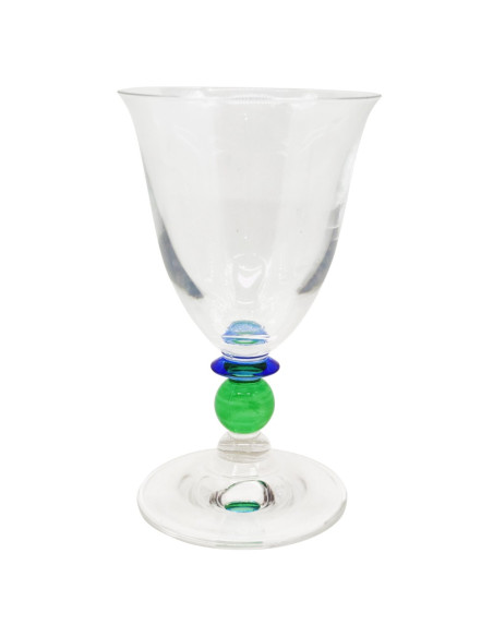 ONLYLUX SET 6 CALICI ACQUA 28 CL IN VETRO - ARLECCHINO