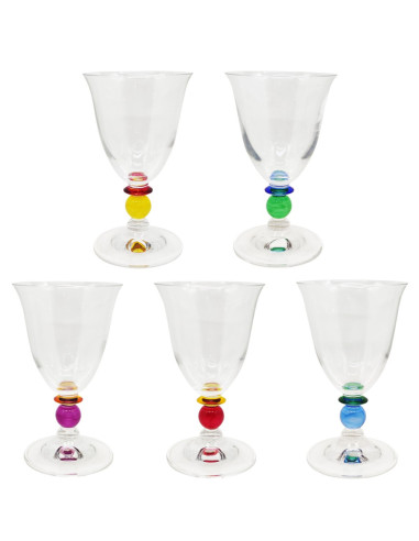 ONLYLUX SET 5 CALICI VINO 21 CL IN VETRO -...