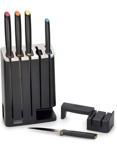 JOSEPH JOSEPH SET 5 COLTELLI CON AFFILACOLTELLI...
