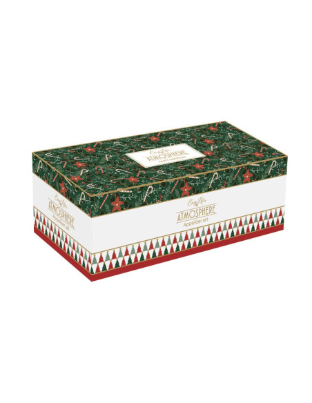EASY LIFE SET APERITIVO CON 4 CIOTOLE 29X13 CM - FANCY CHRISTMAS
