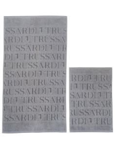 TRUSSARDI SET 2 ASCIUGAMANI IN SPUGNA DI COTONE - OVERLOGO 2
