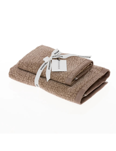 BORBONESE SET 2 ASCIUGAMANI VISO E OSPITE - TWIST OP 2