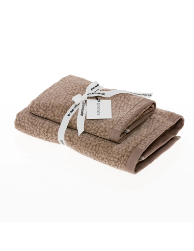 BORBONESE SET 2 ASCIUGAMANI VISO E OSPITE -...