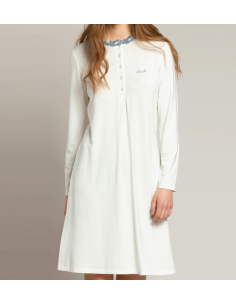 LIU JO CAMICIA DA NOTTE DONNA A SERAFINO MANICA LUNGA -...