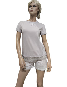 MANAM PIGIAMA DONNA SERAFINO, MEZZA MANICA E PANTALONCINO
