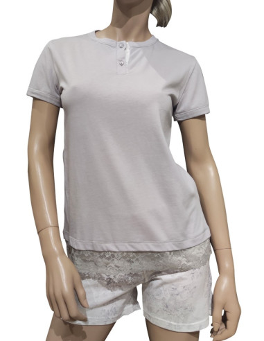 MANAM PIGIAMA DONNA SERAFINO, MEZZA MANICA E...