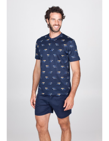 JULIPET PIGIAMA UOMO SERAFINO MEZZA MANICA E...