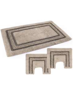 PHP TRIS TAPPETI BAGNO IN SPUGNA DI COTONE CON... 2