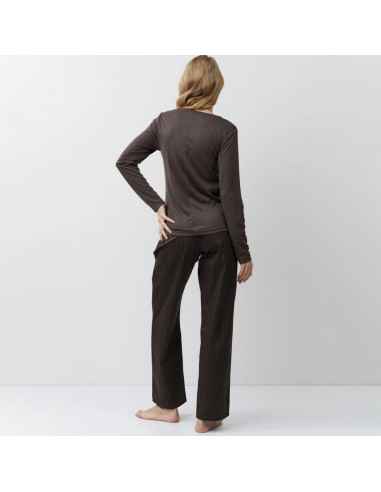 ARUELLE PIGIAMA DONNA GIROGOLA MANICA LUNGA E...