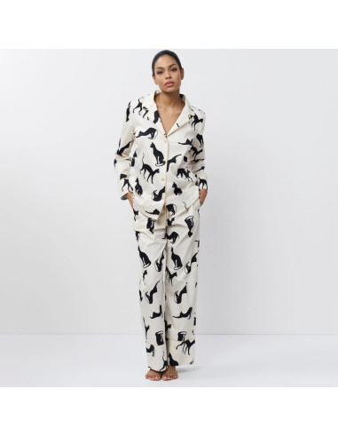 ARUELLE PIGIAMA APERTO DONNA MANICA LUNGA E...