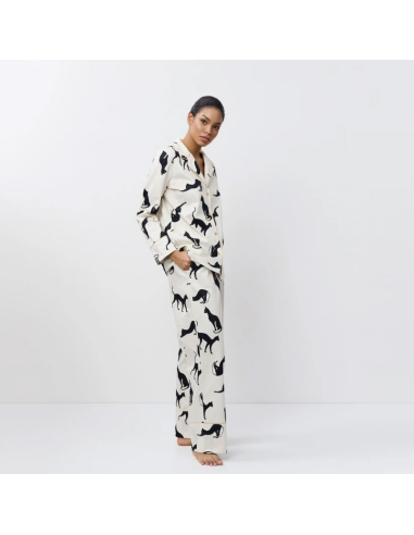 ARUELLE PIGIAMA APERTO DONNA MANICA LUNGA E...