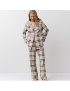 ARUELLE PIGIAMA APERTO DONNA MANICA LUNGA E PANTALONE...