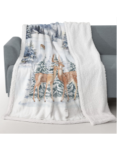 DAUNEX PLAID MORBIDOTTO 130 X 160 CM - PAISAGE