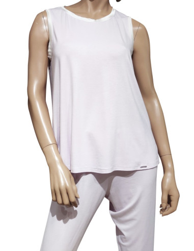 AMADINE PIGIAMA DONNA SPALLA LARGA E PANTALONE...