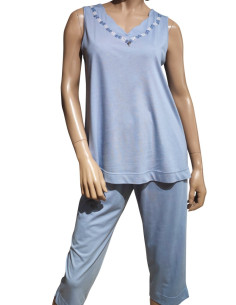 AMADINE PIGIAMA DONNA SPALLA LARGA E PANTALONE... 2