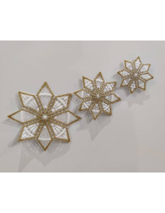 DECORAZIONI NATALIZIE A STELLA CON VENTOSA