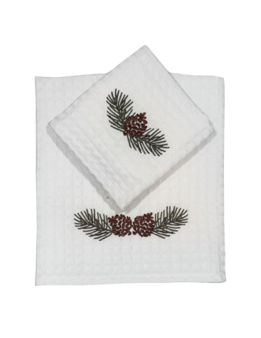 ALESSANDRO BARONCELLI SET 2 ASCIUGAMANI NIDO...