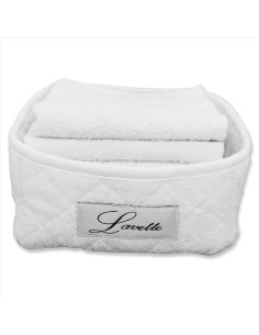 CA' D'ORO CESTINO 6 LAVETTE IN SPUGNA 100% COTONE