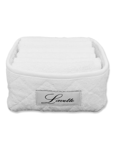 CA' D'ORO CESTINO 6 LAVETTE IN SPUGNA 100% COTONE