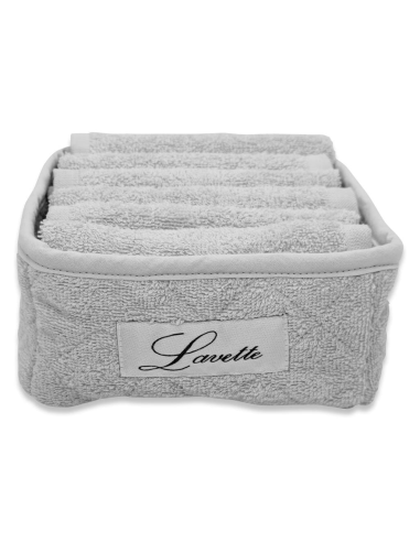 CA' D'ORO CESTINO 6 LAVETTE IN SPUGNA 100% COTONE