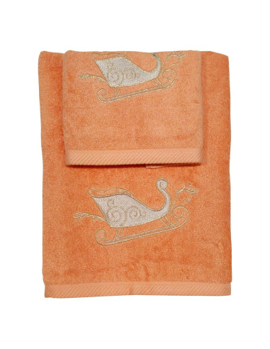 DEA SET 2 ASCIUGAMANI NATALIZI IN SPUGNA DI...