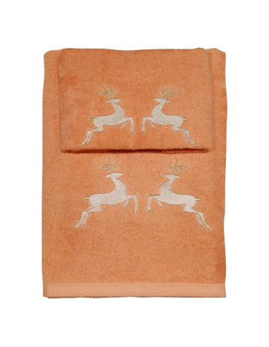 DEA SET 2 ASCIUGAMANI NATALIZI IN SPUGNA DI...