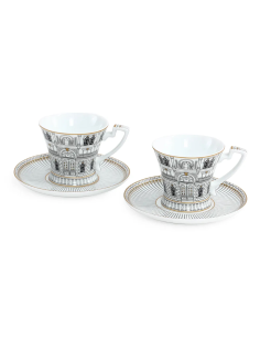 EASY LIFE SET 2 TAZZE CAFFÈ 80 ML C/PIATTINO - PALAZZO