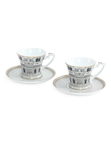 EASY LIFE SET 2 TAZZE CAFFÈ 80 ML C/PIATTINO -...
