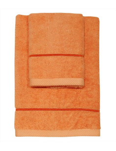 DEA COPPIA ASCIUGAMANI VISO E OSPITE IN SPUGNA CON...