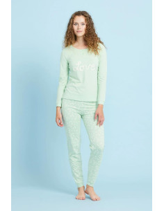 NOIDINOTTE PIGIAMA DONNA SERAFINO MANICA LUNGA E...