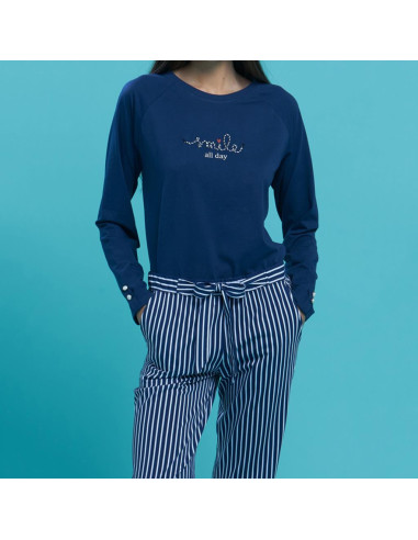 NOIDINOTTE PIGIAMA DONNA MANICA LUNGA E...